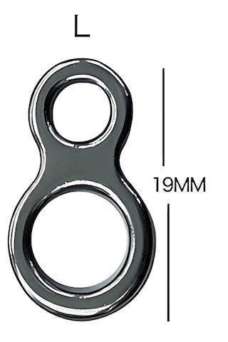 Seoul 15 Adet L Boy, İki Gözlü,çift,double,sekiz,solid Halka