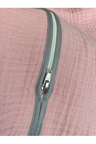Yorni Pembe Yazlık Ve Mevsimlik 4 Kat Müslin Torba Uyku Tulum Pembe