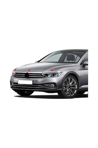 S-Dizayn  Volkswagen Passat Uyumlu B8.5 Krom Far Üzeri Çıta Seti 3 Parça 2019 Ve Üzeri