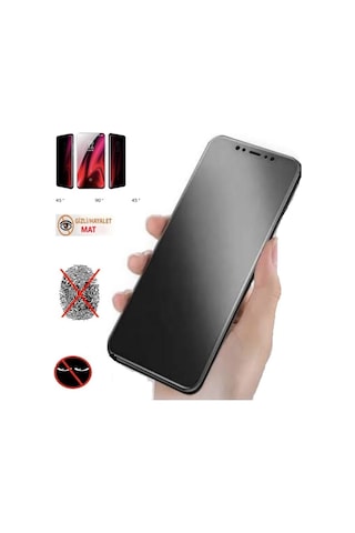 Apple İphone 11 Pro Max Mat Hayalet Ekran Gizli Privacy Tam Kaplayan Kırılmaz Cam Seramik Ekran Koruyucu