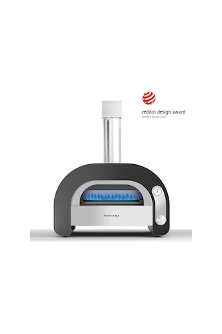 Fontana Forni Maestro 60 Gazlı Pizza Fırını Inox - Siyah