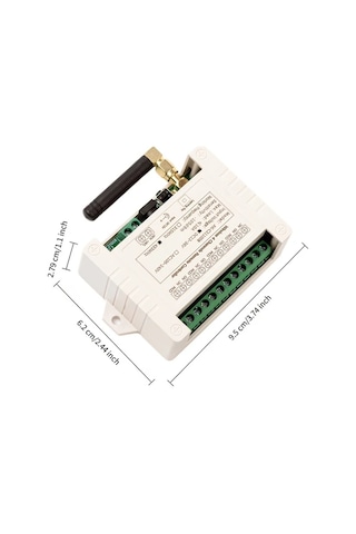 Honeybeeshop Mavi C211008 F22b 12v 36v 4 Kanal 433mhz Uzaktan Kablosuz Kontrol Anahtarı Garaj Kapısı Motor Işık Anahtarı