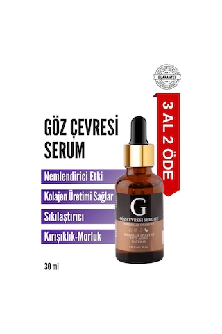 Göz Çevresi Canlandırıcı Gözaltı Morluğu, Torbalanma, Şişlik Gözaltı Bakım Serumu 30ml
