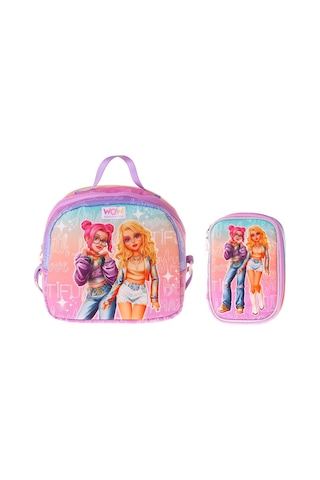 Wow Generation Kız Çocuk Star Pembe - Mor Thermo Beslenme Çantası Ve Kalemlik Seti - Setwg-w6035