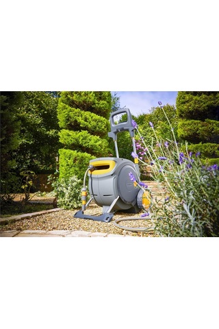 100488h Tekerlekli 35 M Hortumlu Otomatik Geri Sarmalı Hortum Toplama Makara Seti Diğer