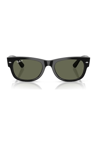 Ray-ban Rb 0832s 90158 52 Mega Wayfarer Unisex Polarize Kare Siyah Kemik Güneş Gözlüğü Siyah