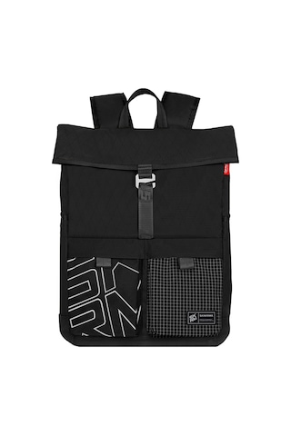 Skinarma Jager Serisi Naylon Scout Sırt Çantası Laptop Ve Aksesuar Bölmeli Siyah Siyah