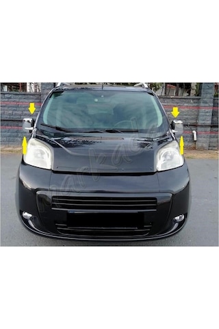 Markadan Peugeot Bipper Krom Ayna Kapağı 2008 Sonrası 2 Parça Abs