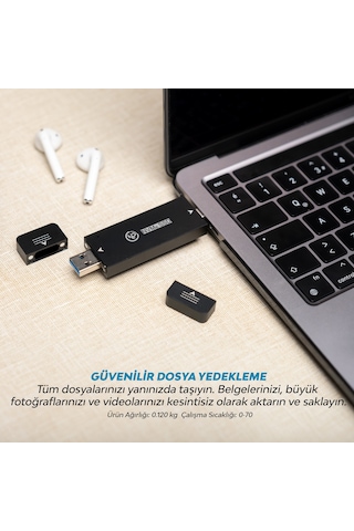 NPO DK01 USB-A/Type-C 22x42 M.2 NVMe Taşınabilir Harici SSD Boş Kutu