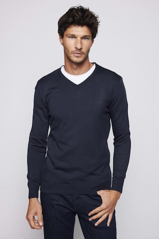 Tudors Slim Fit Dar Kesim V Yaka Tüylenmeyen Yumuşak Doku Lacivert Erkek Kazak-28767-lacivert Lacivert