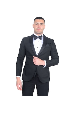 Cengiz İnler Erkek Şal Yaka Yelekli Smokin 215138 001