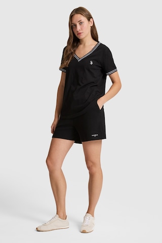 U.s. Polo Assn. Kadın Siyah Şort Örme 50323506-vr046