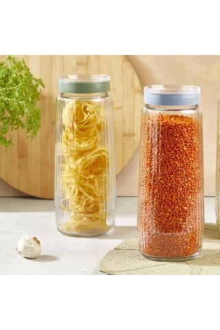 Selka Home Rigel 3'lü Cam Kavanoz 1500 Ml