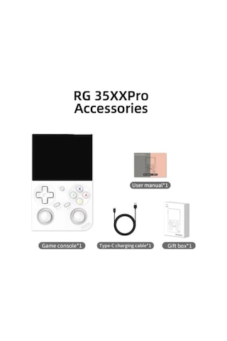 Anbernıc Rg 35xxpro Taşınabilir Retro El Konsolu 4 Renk Seçenekli