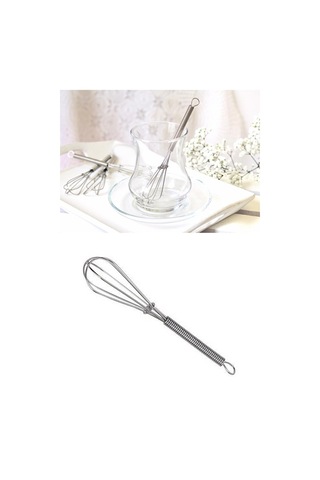 Periboia 6 Lı Çay Kaşığı - Yaylı Çırpıcı Şeklinde Karıştırıcı Çok Renkli