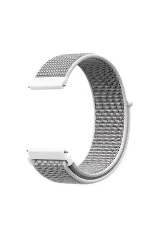 Caseonn Huawei Watch Gt 2e Kordon Hasır Kumaş Nylon Kayış Beyaz