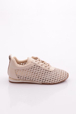 Dgn B0030 Kadin Delikli Casual Ayakkabi Bej