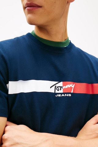 Tommy Hilfiger Tjm Erkek Regular İmza Şeridi T Ext Lacivert T-shirt-13660 Lacivert