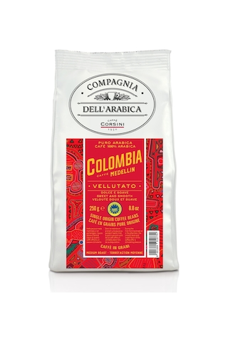 Caffe Corsini Kolombiya Medellin %100 Arabica Çekirdek Kahve 250 G