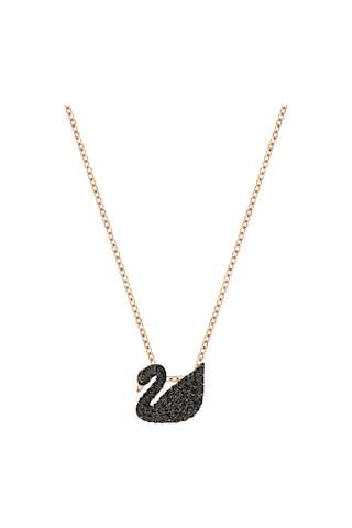 5204133 Swarovski Kolye Iconic Swan:Pendant Sml Jet/Ros