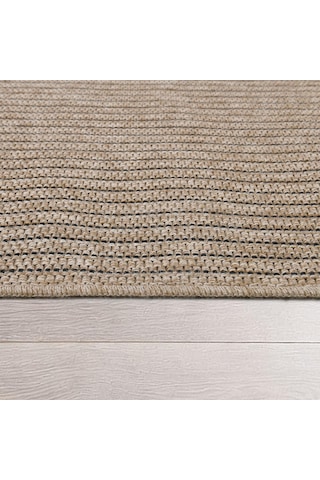 Avanos Modern Kahve Hasır Dokuma Jüt Sisal Kilim Yıkanabilir Balkon Bahçe Mutfak Halı 8042a