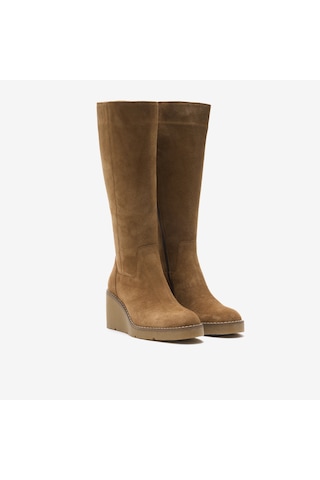 Sand Beige Çizme Kadın 26k12068xs Vergelio Suede Bej