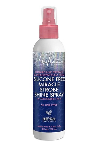 Shea Moisture Şeker Kamışı Özü ve Çayır Köpüğü Tohumu Silikonsuz Parlatıcı Saç Spreyi 118 ML