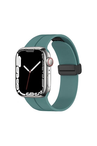 Apple Uyumlu Watch 38 MM Silikon Metal Tokalı Lansman Renkler Kordon Kayış