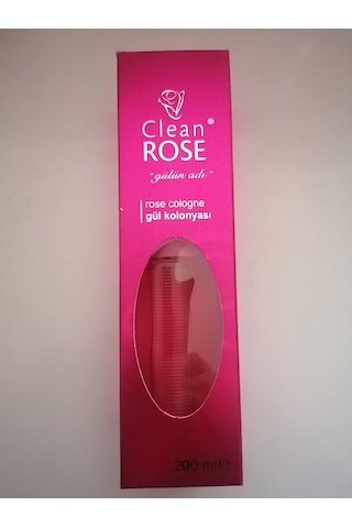 Cleanrose Gül Kolonyası Cam Şişe Kutulu 200ml
