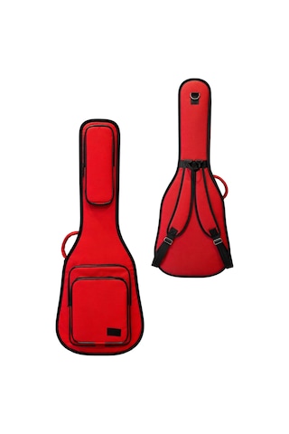 Kırmızı Profesyonel Gigbag Klasik Gitar Kılıfı - Çantası - Su Geçirmez
