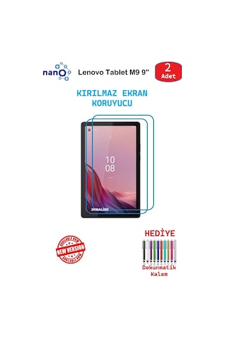 Lenovo Tablet M9 9" İçin Nano Ekran Koruyucu 9h Esnek 2 Adet