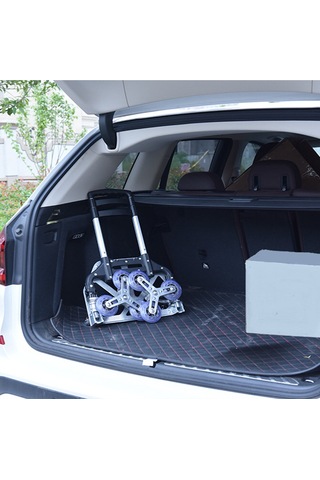 6 Tekerli 80kg Kapasiteli Merdiven Çıkabilen Katlanır Taşıma Arabası Koli Yük Paket Aracı -9069590986447