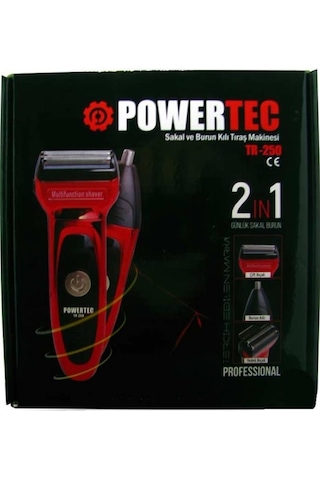 Powertec TR-250 Günlük Sakal ve Burun Kılı Tıraş Makinesi