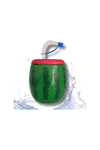 Buffer Karpuz Model Kendiliğinden Pipetli 900 Ml Suluk, Matara Çok Renkli