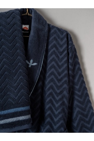 Cottonbox Masculine Abel Kırmızı-lacivert Aile Bornoz Takımı Çok Renkli