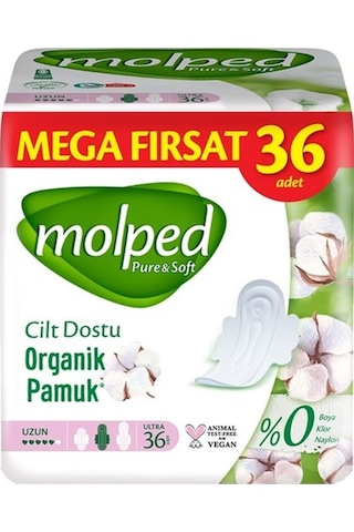 Molped Uzun Pure&soft Hijyenik Ped180 5pk 36 Adet Mega Pk