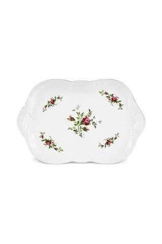 Karaca Vintage Rose Kayık Tabak 35 Cm Çok Renkli