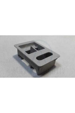 Vw Polo 6n2 1999-2002 Cam Düğme Çerçevesi Ön Sol İkili Gri