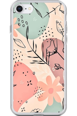 Apple Uyumlu iPhone 6 Plus Şeffaf Kılıf Çiçek Tasarımlı Apple Uyumlu iPhone 6 Plus Şeffaf Kılıf Çiçek Tasarımlı