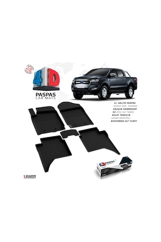 Ford Ranger 4d Havuzlu Paspas 2015-2023 A+kalite