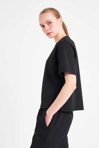 Lescon Kadın Kısa Kollu T-shirt 25n-2145 Siyah