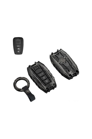 Honmex Toyota Anahtar Koruması Metal Ağır Duty - Siyah Vakum B Tipi 3 Tuşlu, Çember Kanca Ve Tekli Paket İçerir