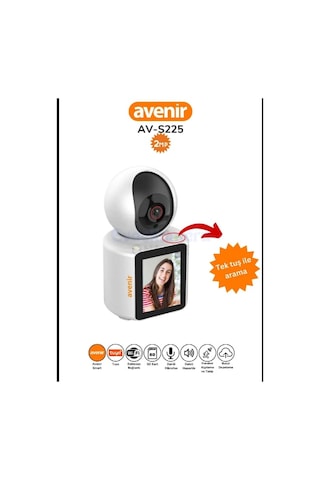Avenir Av-s225 Karşılıklı Video Arama Çift Yönlü Görüntülü Gör...