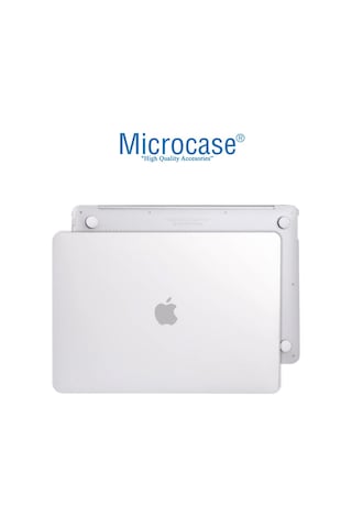 Apple Uyumlu MacBook Air 13 M1 Chip A2337 Shell Rubber Kılıf - Şeffaf