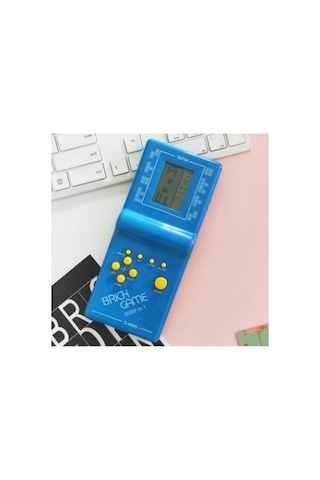 Tetris Oyunu Nostaljik Dijital El Atarisi Oyuncak 1 Adet Piller Ürüne Dahil Mavi Renk