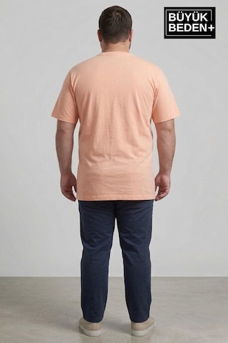 Superlife Erkek Büyük Beden Ar Baskılı 3xl-6xl Bisiklet Yaka Tshırt Spr26bts510-01 Solmon