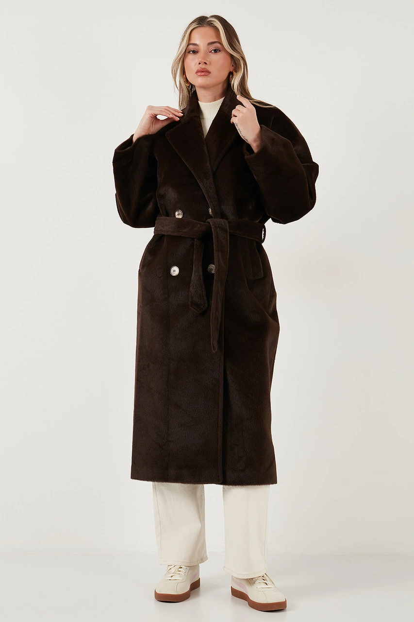 Lela Bayan Trençkot 6839610 Kahve Kahve