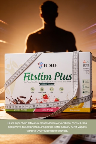 Fitslim Protein Tozu Deneme Seti 3 Aroma 1 Aromasız + Shaker
