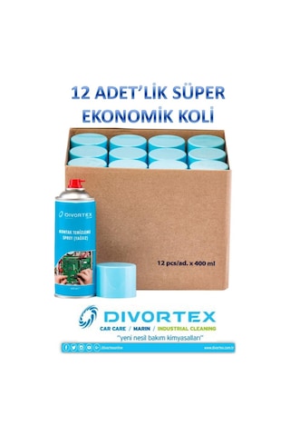 Divortex Yağsız Kontak Temizleme Spreyi 400 ML X 12 Adet