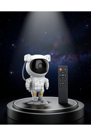 Astronot Samsung Uyumlu Galaxy Projektör 8 Efektli Uzaktan Kumandalı Led Gece Lambası